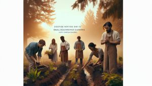Despise Not the Day of Small Beginnings: Faith Through Seasons