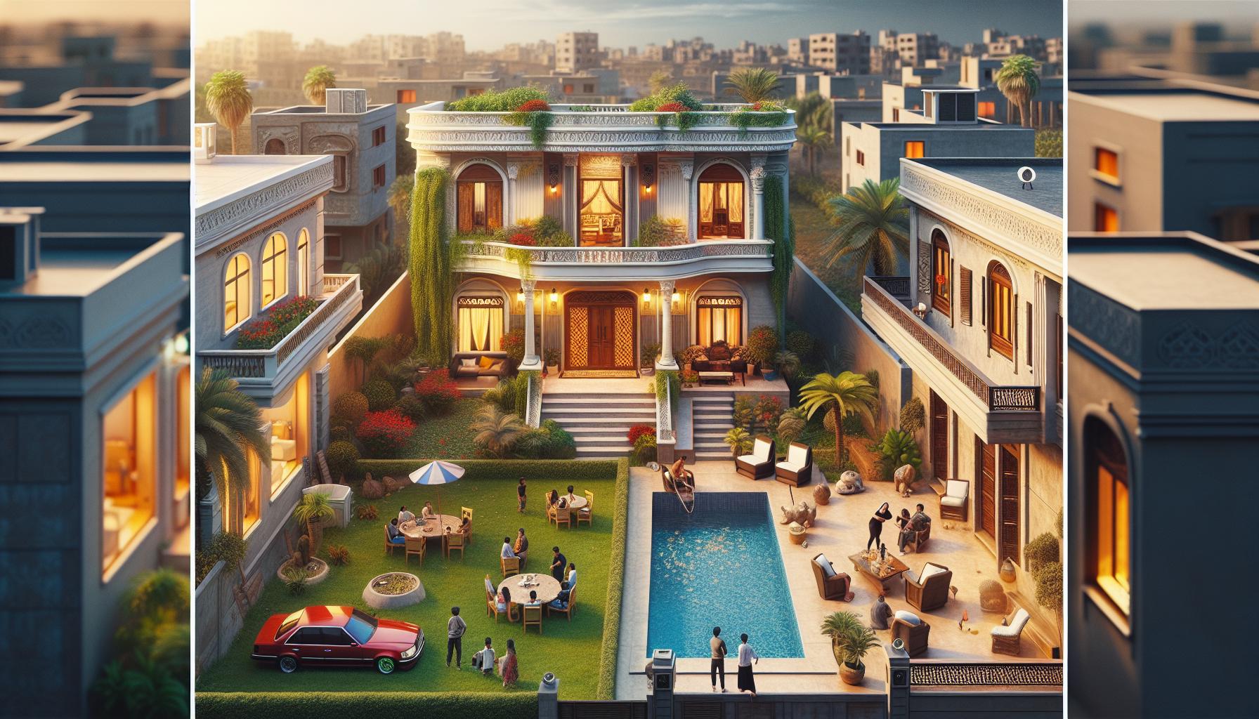 Comparative Analysis: Wealthy vs. Poor Egyptian Residences